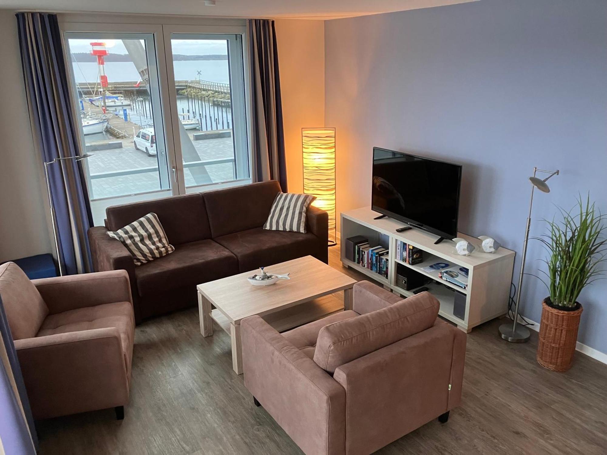 Apartment 10 - "Borbyblick" - Blickrichtung Hafen Und Offene See Eckernförde Exteriör bild